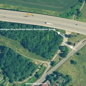 Saaletreff unter Saalebrücke B91