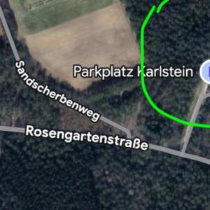 Rosengarten Straße Karlstein Parkplatz 2025