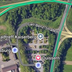 Parkplatz am Zoo Duisburg, (Kreuz Kaiserberg)