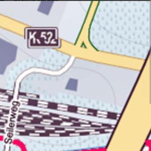 Heideweg Seilerweg Bahn in Wald