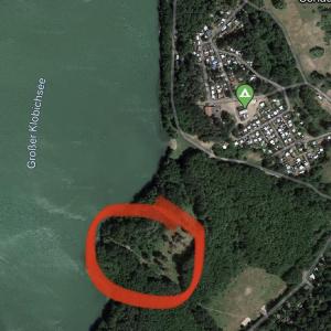 Münchehofe links vom strand