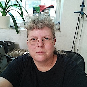 Moppedfahrerin