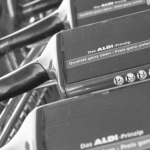 Aldi-Parkplatz in Schönholz/Pankow