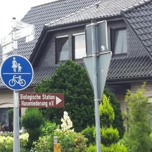 Parkplatz am Alfsee hinter dem Deich