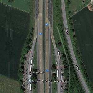 Parkplatz Schäferborn - A5 Bad Homburg/Friedberg