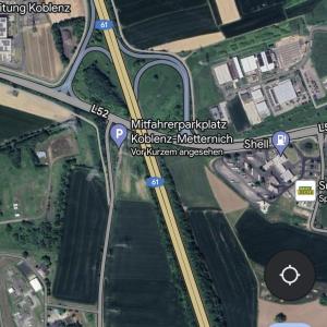 Mitfahrerparkplatz Metternich A61