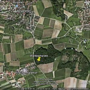Treff m. w.  p. Waldparkplatz Kirschenhardthof