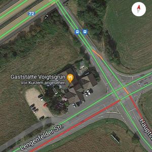 Abfahrt A72 Zwickau ( Parkplatz Gasthof)