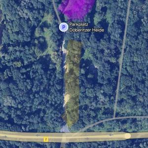 Parkplatz zur Döbritzer Heide