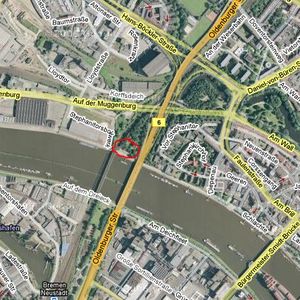 Park zw. Bahn&B6 Weserufer