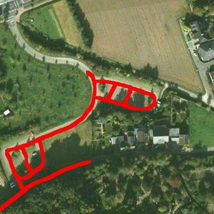 Liedberg Parkplatz an der Burgruine