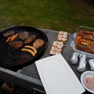 Frivoles Outdoortreffen/Grillen Raum Ac