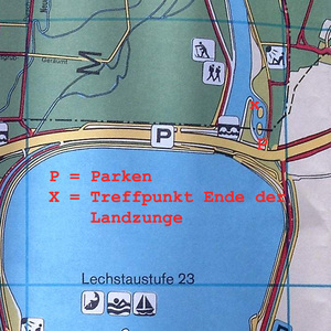 Treff unterhalb der Staustufe 23