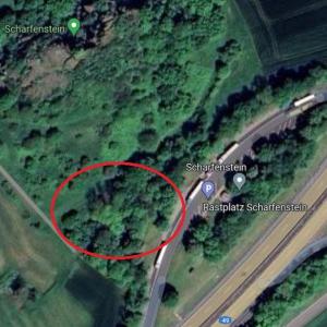 Parkplatz Scharfenstein an der A49